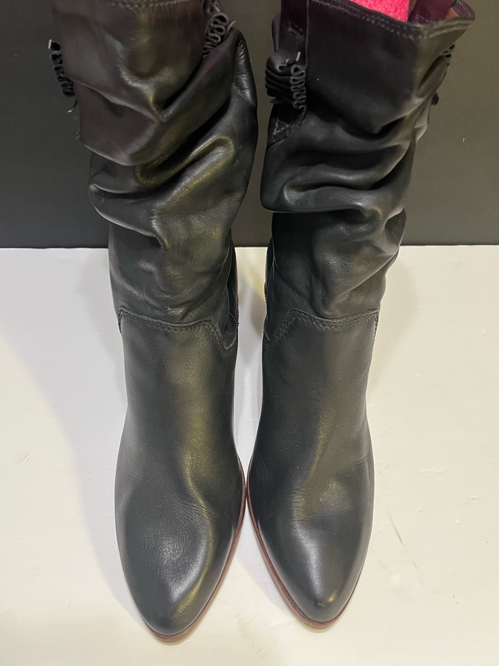 Sleek Women's Black Slouchy Ankle Booties